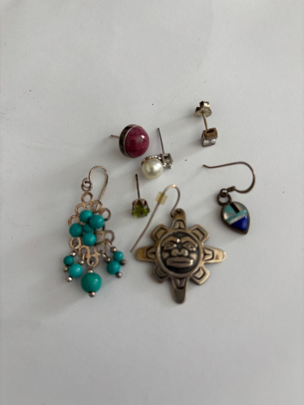 Sterling Silver Earrings Lot (ALL SINGLES)